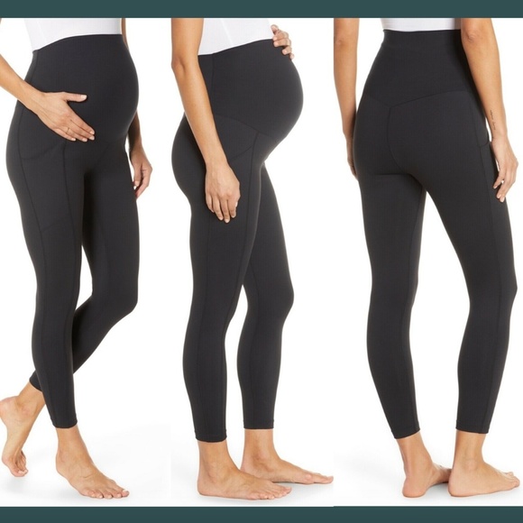 EUC Zella Live in Pocket 7/8 Maternity Leggings - Picture 1 of 12